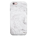 Mixtured Gray v12 Textured Marble iPhone 6/6s or 6/6s Plus 2-Piece Hybrid INK-Fuzed Case