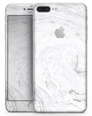 Mixtured Gray v12 Textured Marble - Skin-kit for the iPhone 8 or 8 Plus