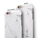 Mixtured Gray v13 Textured Marble iPhone 6/6s or 6/6s Plus 2-Piece Hybrid INK-Fuzed Case