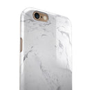 Mixtured Gray v13 Textured Marble iPhone 6/6s or 6/6s Plus 2-Piece Hybrid INK-Fuzed Case
