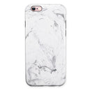 Mixtured Gray v13 Textured Marble iPhone 6/6s or 6/6s Plus 2-Piece Hybrid INK-Fuzed Case