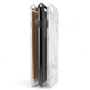 Mixtured Gray v13 Textured Marble iPhone 6/6s or 6/6s Plus 2-Piece Hybrid INK-Fuzed Case