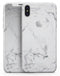 Mixtured Gray v13 Textured Marble - iPhone X Skin-Kit