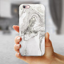 Mixtured Gray v3 Textured Marble iPhone 6/6s or 6/6s Plus 2-Piece Hybrid INK-Fuzed Case