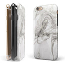 Mixtured Gray v3 Textured Marble iPhone 6/6s or 6/6s Plus 2-Piece Hybrid INK-Fuzed Case