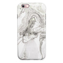 Mixtured Gray v3 Textured Marble iPhone 6/6s or 6/6s Plus 2-Piece Hybrid INK-Fuzed Case