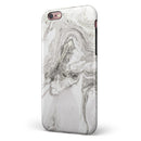 Mixtured Gray v3 Textured Marble iPhone 6/6s or 6/6s Plus 2-Piece Hybrid INK-Fuzed Case