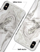 Mixtured Gray v3 Textured Marble - iPhone X Clipit Case