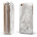 Mixtured Gray v4 Textured Marble iPhone 6/6s or 6/6s Plus 2-Piece Hybrid INK-Fuzed Case