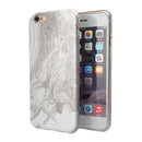 Mixtured Gray v4 Textured Marble iPhone 6/6s or 6/6s Plus 2-Piece Hybrid INK-Fuzed Case