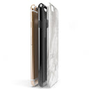 Mixtured Gray v4 Textured Marble iPhone 6/6s or 6/6s Plus 2-Piece Hybrid INK-Fuzed Case