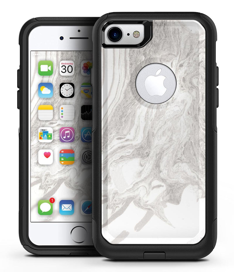 Mixtured Gray v4 Textured Marble - iPhone 7 or 8 OtterBox Case & Skin Kits