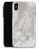 Mixtured Gray v4 Textured Marble - iPhone X Clipit Case
