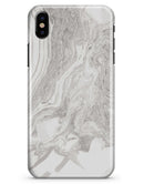 Mixtured Gray v4 Textured Marble - iPhone X Clipit Case