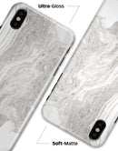 Mixtured Gray v4 Textured Marble - iPhone X Clipit Case