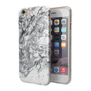 Mixtured Gray v5 Textured Marble iPhone 6/6s or 6/6s Plus 2-Piece Hybrid INK-Fuzed Case
