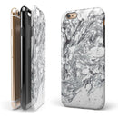 Mixtured Gray v5 Textured Marble iPhone 6/6s or 6/6s Plus 2-Piece Hybrid INK-Fuzed Case