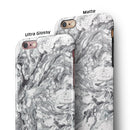 Mixtured Gray v5 Textured Marble iPhone 6/6s or 6/6s Plus 2-Piece Hybrid INK-Fuzed Case
