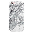 Mixtured Gray v5 Textured Marble iPhone 6/6s or 6/6s Plus 2-Piece Hybrid INK-Fuzed Case