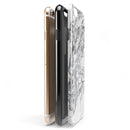 Mixtured Gray v5 Textured Marble iPhone 6/6s or 6/6s Plus 2-Piece Hybrid INK-Fuzed Case