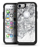 Mixtured Gray v5 Textured Marble - iPhone 7 or 7 Plus Commuter Case Skin Kit