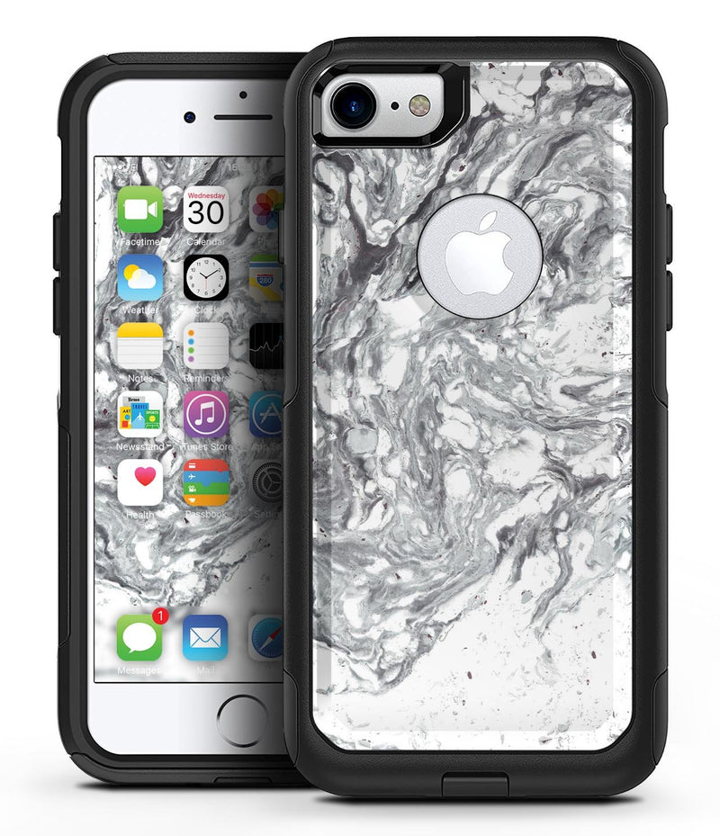 Mixtured Gray v5 Textured Marble - iPhone 7 or 8 OtterBox Case & Skin Kits