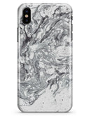 Mixtured Gray v5 Textured Marble - iPhone X Clipit Case