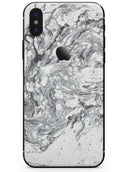 Mixtured Gray v5 Textured Marble - iPhone X Skin-Kit