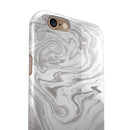 Mixtured Gray v6 Textured Marble iPhone 6/6s or 6/6s Plus 2-Piece Hybrid INK-Fuzed Case