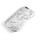 Mixtured Gray v6 Textured Marble iPhone 6/6s or 6/6s Plus 2-Piece Hybrid INK-Fuzed Case