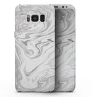 Mixtured Gray v6 Textured Marble - Samsung Galaxy S8 Full-Body Skin Kit