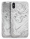 Mixtured Gray v6 Textured Marble - iPhone X Skin-Kit