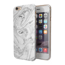 Mixtured Gray v7 Textured Marble iPhone 6/6s or 6/6s Plus 2-Piece Hybrid INK-Fuzed Case