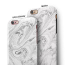 Mixtured Gray v7 Textured Marble iPhone 6/6s or 6/6s Plus 2-Piece Hybrid INK-Fuzed Case