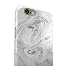 Mixtured Gray v7 Textured Marble iPhone 6/6s or 6/6s Plus 2-Piece Hybrid INK-Fuzed Case