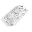 Mixtured Gray v7 Textured Marble iPhone 6/6s or 6/6s Plus 2-Piece Hybrid INK-Fuzed Case