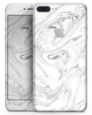 Mixtured Gray v7 Textured Marble - Skin-kit for the iPhone 8 or 8 Plus