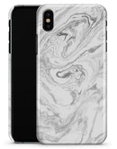 Mixtured Gray v7 Textured Marble - iPhone X Clipit Case