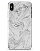 Mixtured Gray v7 Textured Marble - iPhone X Clipit Case