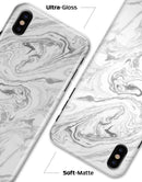 Mixtured Gray v7 Textured Marble - iPhone X Clipit Case