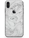 Mixtured Gray v7 Textured Marble - iPhone X Skin-Kit
