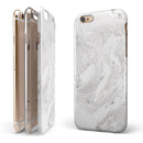 Mixtured Gray v9 Textured Marble iPhone 6/6s or 6/6s Plus 2-Piece Hybrid INK-Fuzed Case
