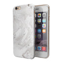 Mixtured Gray v9 Textured Marble iPhone 6/6s or 6/6s Plus 2-Piece Hybrid INK-Fuzed Case