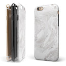 Mixtured Gray v9 Textured Marble iPhone 6/6s or 6/6s Plus 2-Piece Hybrid INK-Fuzed Case