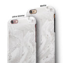 Mixtured Gray v9 Textured Marble iPhone 6/6s or 6/6s Plus 2-Piece Hybrid INK-Fuzed Case