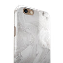 Mixtured Gray v9 Textured Marble iPhone 6/6s or 6/6s Plus 2-Piece Hybrid INK-Fuzed Case
