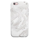 Mixtured Gray v9 Textured Marble iPhone 6/6s or 6/6s Plus 2-Piece Hybrid INK-Fuzed Case