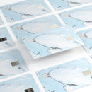 Mixtured Light Blue v9 Textured Marble - Premium Protective Decal Skin-Kit for the Apple Credit Card