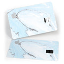 Mixtured Light Blue v9 Textured Marble - Premium Protective Decal Skin-Kit for the Apple Credit Card