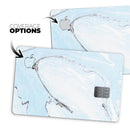 Mixtured Light Blue v9 Textured Marble - Premium Protective Decal Skin-Kit for the Apple Credit Card